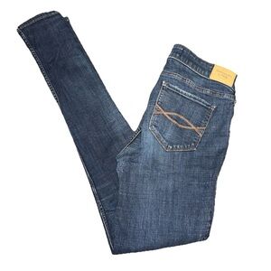 Abercrombie & Fitch High Rise Super Skinny Denim Blue Jeans Women Sz 6L (28x33)